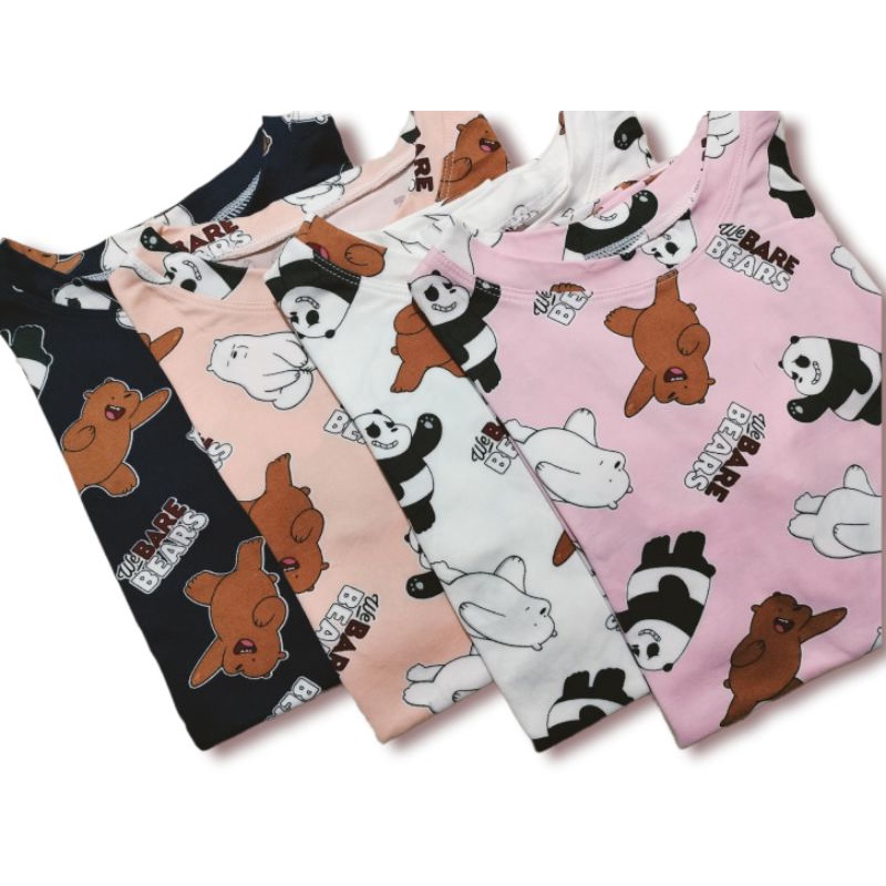 We Bare Bears Restock July 2 2023 Family Set Terno T shirt Pajamas Shopee Philippines