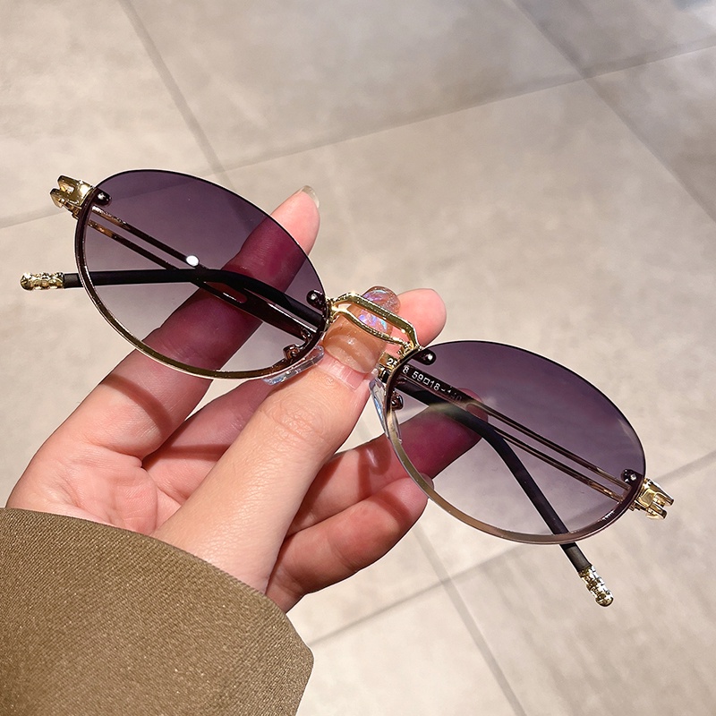 Fashion Sunglasses for Women Small Oval Frame Glasses Fashion