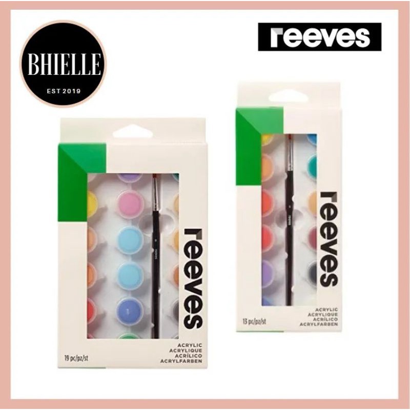 Reeves Acrylic Paint 5ml Color Pots with brush | Shopee Philippines