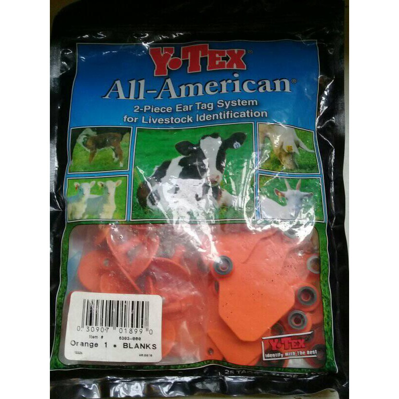 ON HAND US brand double-sided Ruminant blank ear tags for ...