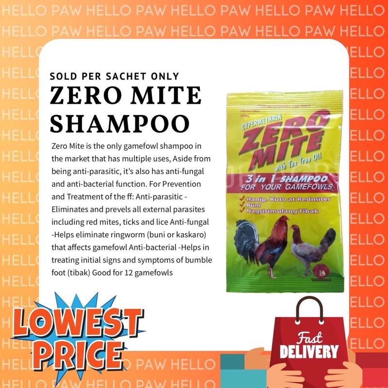 Zero Mite Shampoo (SOLD PER SACHET ONLY) Shopee Philippines