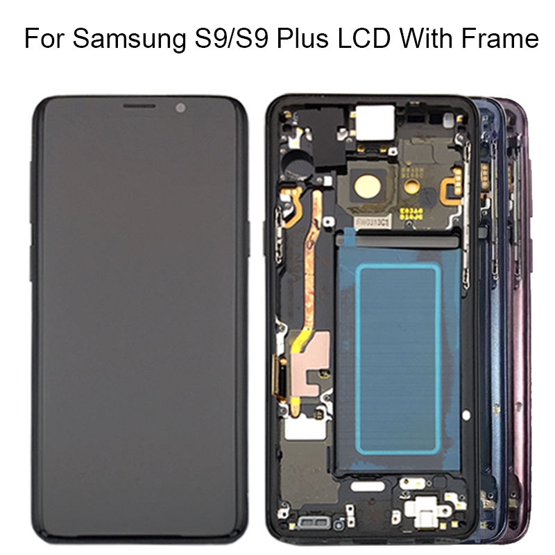 Amoled LCD For Samsung Galaxy S9 LCD G960f G9600 Display Touch Screen  Digitizer Assembly Replacement For Samsung S9 Plus G965 LCD Display