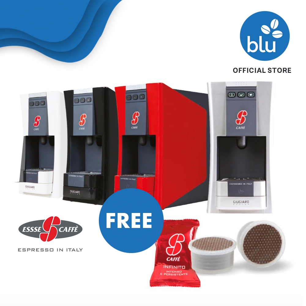 Essse Caffè S.12 Espresso Coffee Capsule Machine (FREE 50 Intenso