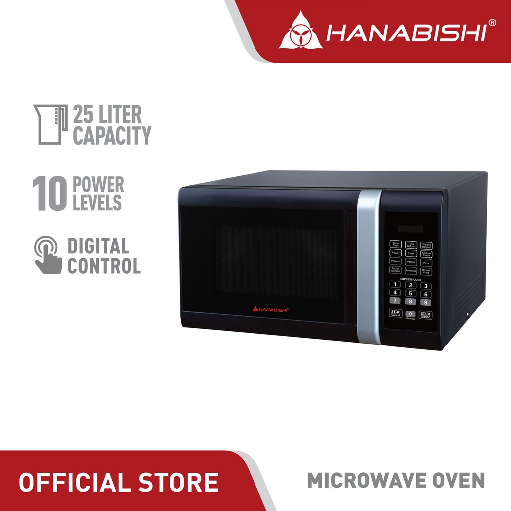 hanabishi digital microwave oven