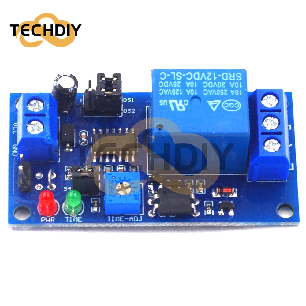 DC 5V 12V Time Relay Module Normal Open Time Delay Relay Timing Timer ...