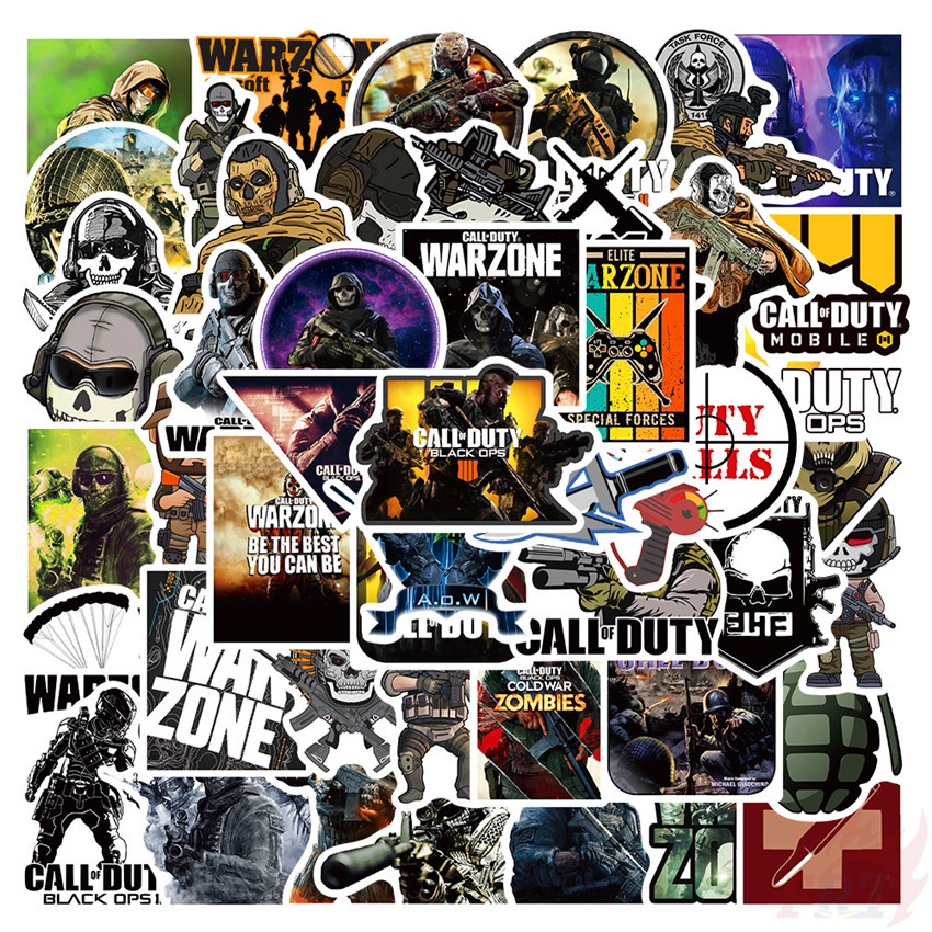 Call of Duty Series 06 - FPS Games COD Stickers 50Pcs/Set Fashion DIY ...