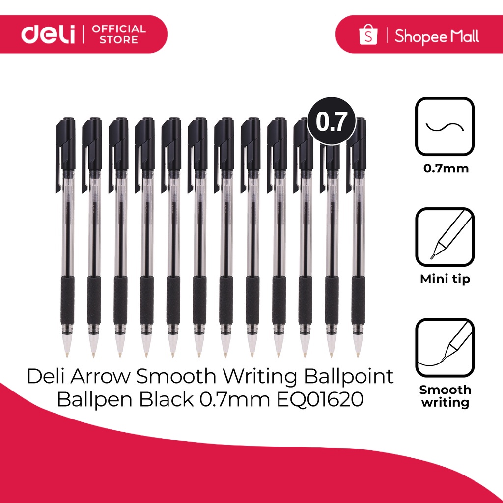 BallPenBazaar Smooth Writing Blue Click Ball Pens With Black Clip - View #11