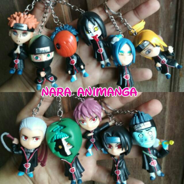 GANTUNGAN Nara Animaga Action Mini Figure Keychain Motorcycle Car Anime ...