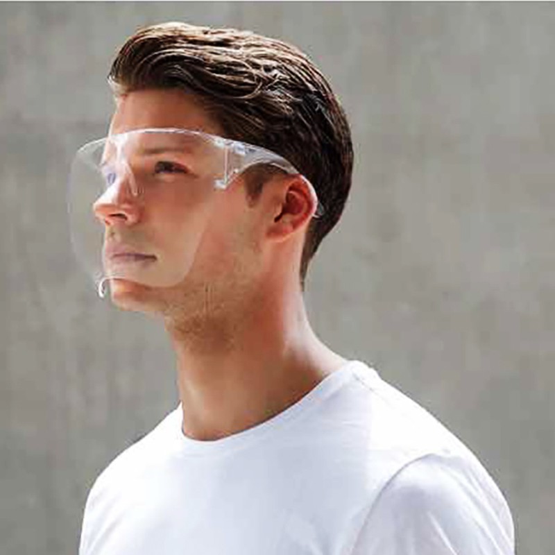 full face shield with glasses eyeglass Oversized sunglasses Exaggerated Visor Wrap Shield