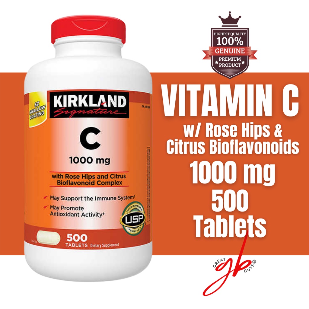 Kirkland Signature Vitamin C 1000 mg., 500 Tablets 