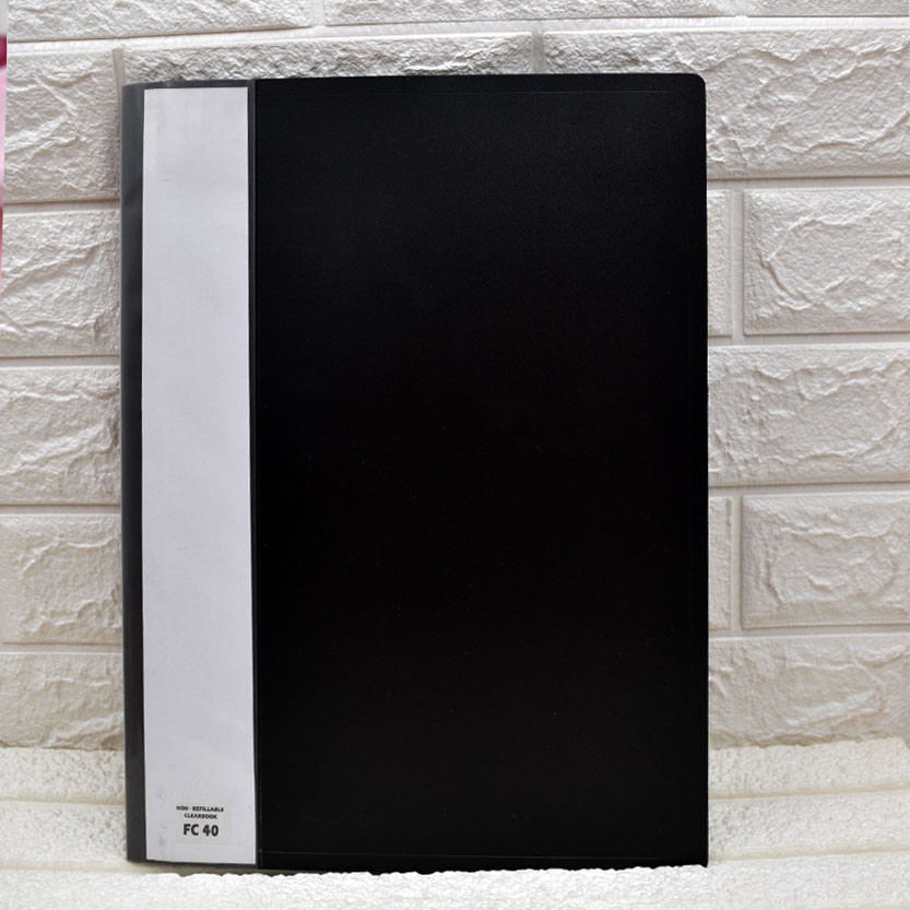 PD FC 40 pockets File & Folder Display Clear Book Long Folder File ...