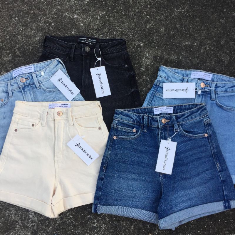 Short mom slim discount stradivarius