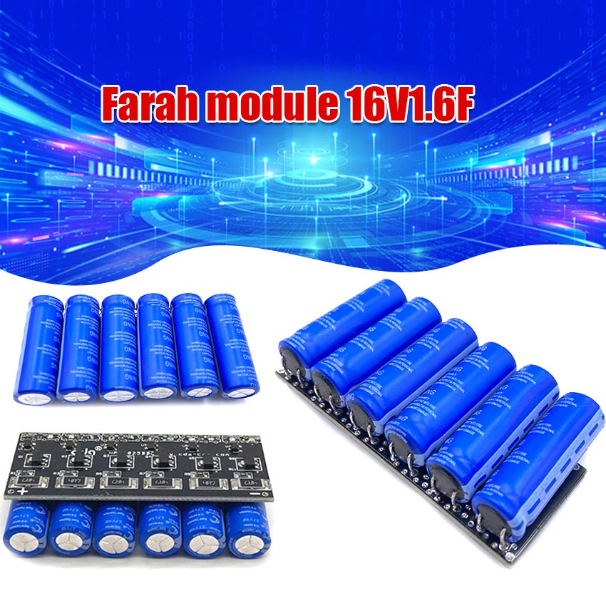 thumbnail image 2 of GDCPH 16V 1.6F Super Farad Capacitor Module Kit – Aluminum Electrolytic Power Supply With 5mΩ Resistance 2 of 5
