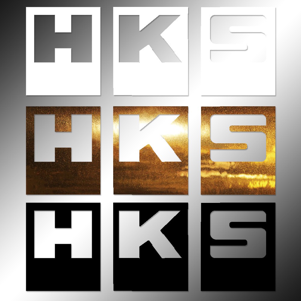 Stickers | (2) HKS logo | All-weather die-cut decals | JDM drift | 3 ...