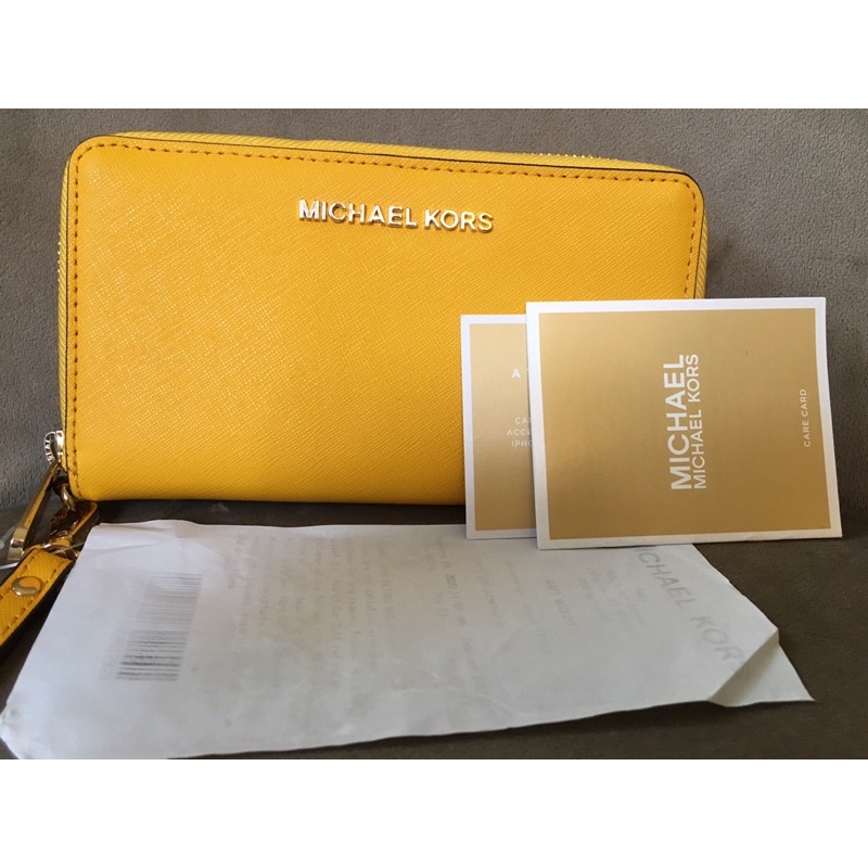 Mk best sale yellow wallet