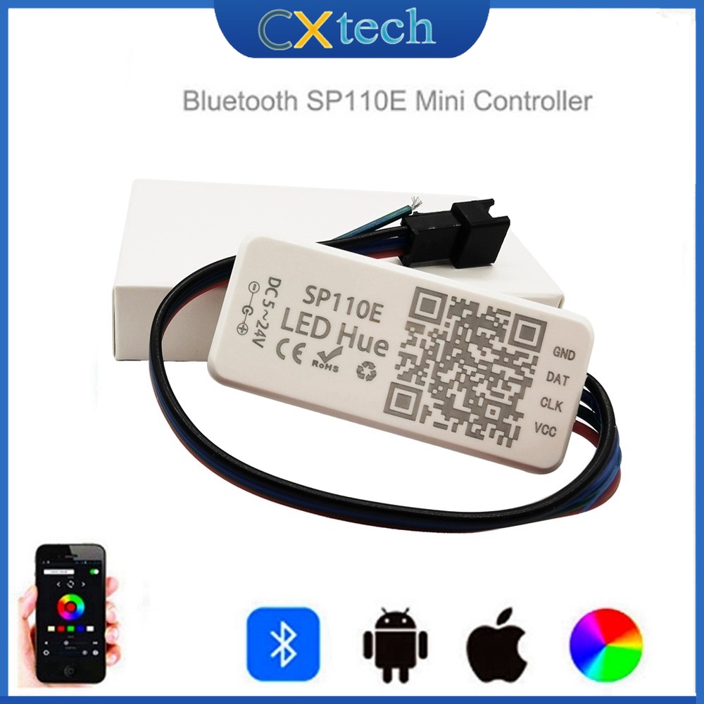 SP110E Bluetooth Pixel light Controller WS2811 WS2812B WS2812 dimmer ...