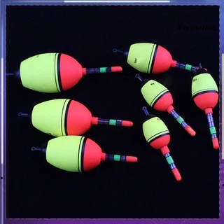 6/8pcs Soft EVA Foam Slip Bobbers With Fishing Glow Sticks, Night Lighted  Fishing Bobbers Slip Floats with Glowing Stick Tubes for Fishing