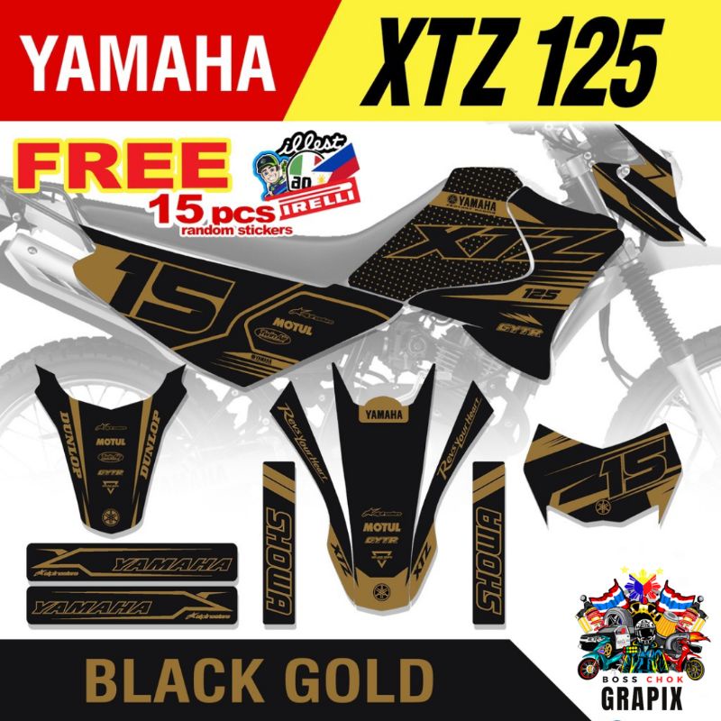 Yamaha XTZ 125 Full Decals Sticker (Racing Series) 2024 Design Free