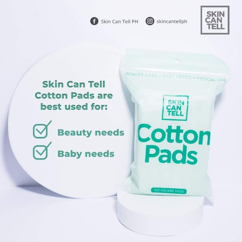 Skin Can Tell Cotton Pads 100 pcs | Shopee Philippines