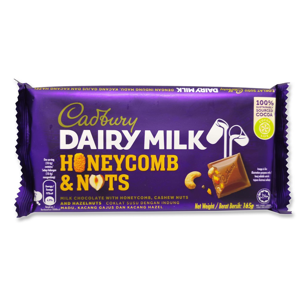 Cadbury Dairy Milk 160g (chocolate/hazelnut/fruit&nut/roast almond