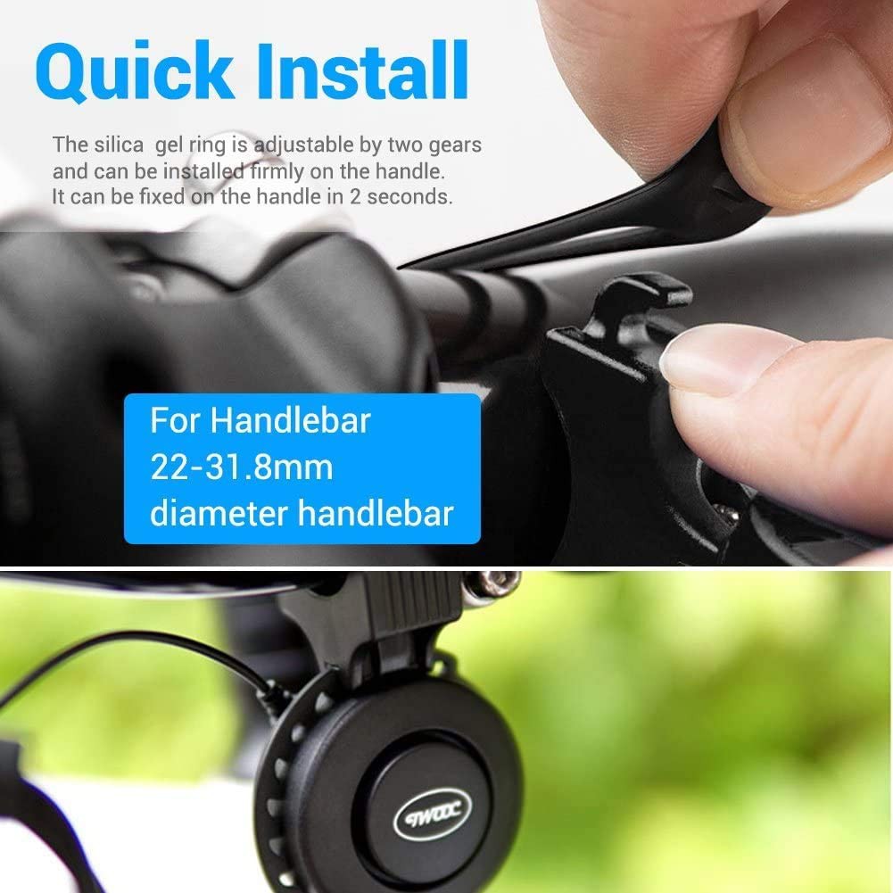 TWOOC Rechargeable Electric Bicycle Bike Horn Bell T002 Shopee Philippines