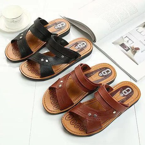 New fashion men's beach sandals slippers dual purpose | Shopee Philippines
