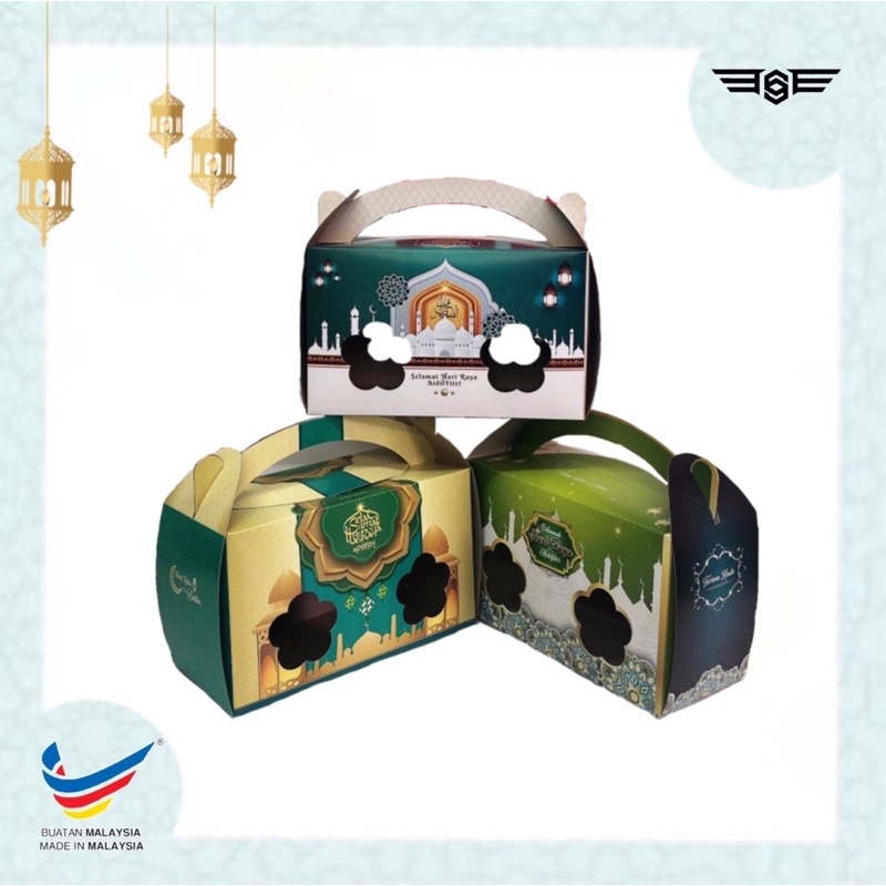 Raya Handle box /raya box/Hari Raya box /biscuit box | Shopee Philippines