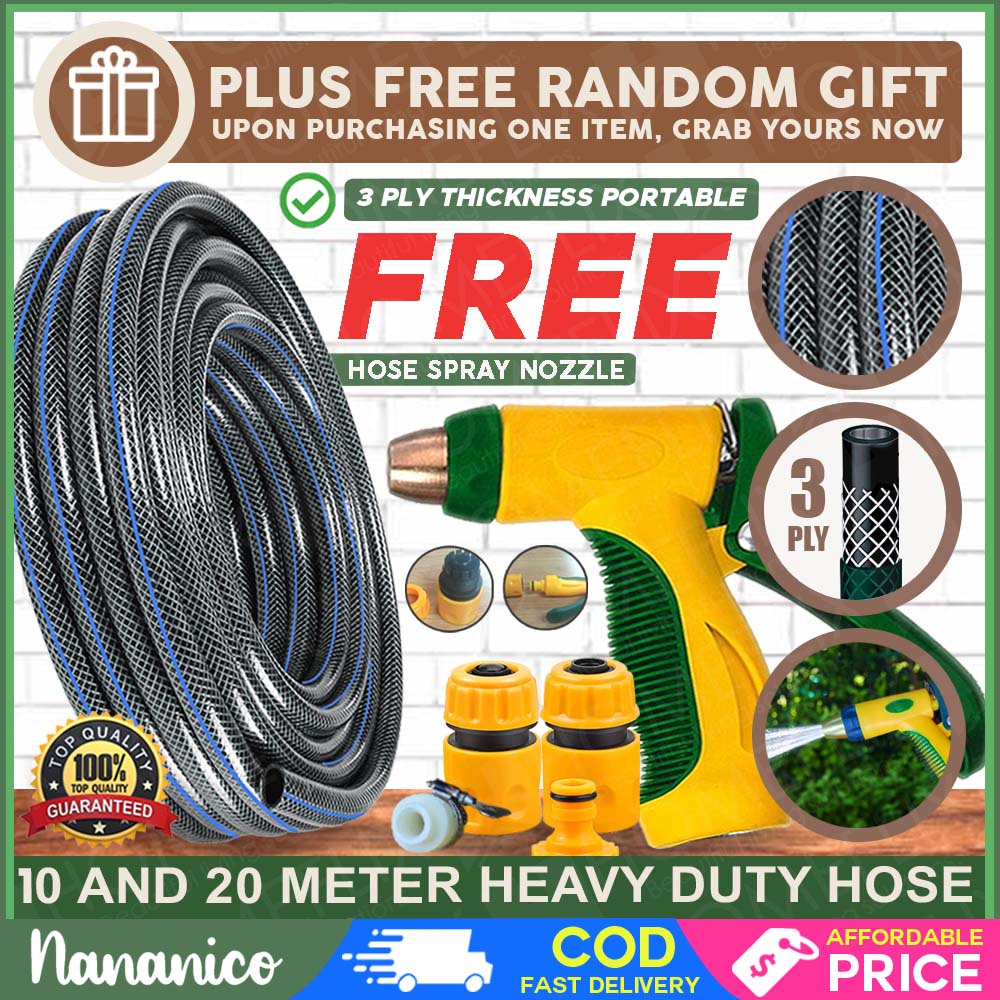 Nananico Water Hose, PVC Pressure washer, Garden Hose set, Heavy duty