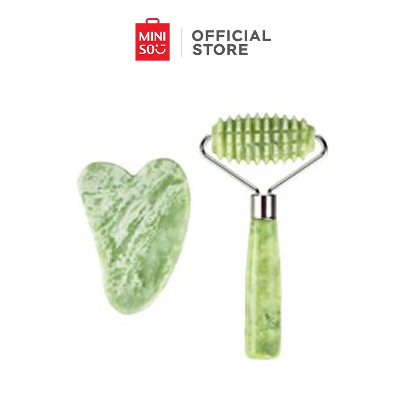 MINISO Jade Massage Set Roller & Scraping Plate Shopee Philippines