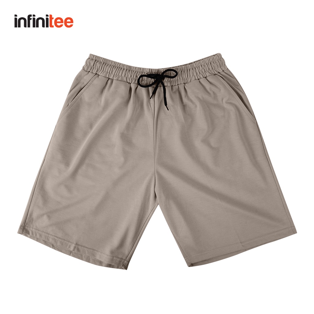 Infinitee Walking Shorts For Men Women With Pocket Basic Plain Cotton ...