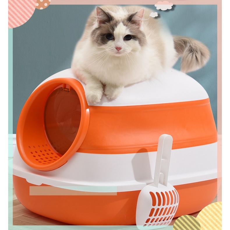 Big Cat Litter Box With Scoop Foldable Litter Box Cat Toilet