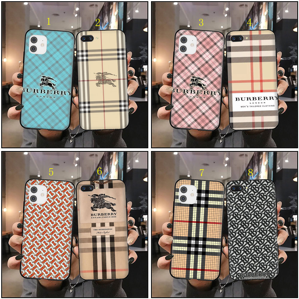 Burberry AntiDrop Soft Silicone Phone Case For iPhone 5 5S 6 6s 6Plus