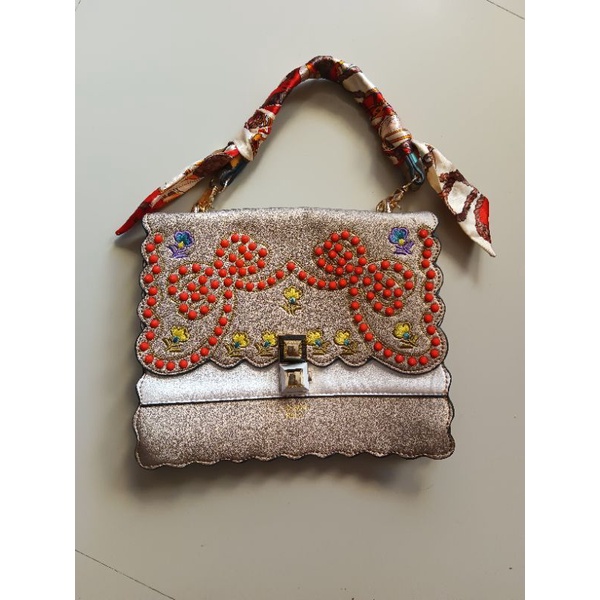 Fendi Kan Studded Bow Embroidered | Shopee Philippines