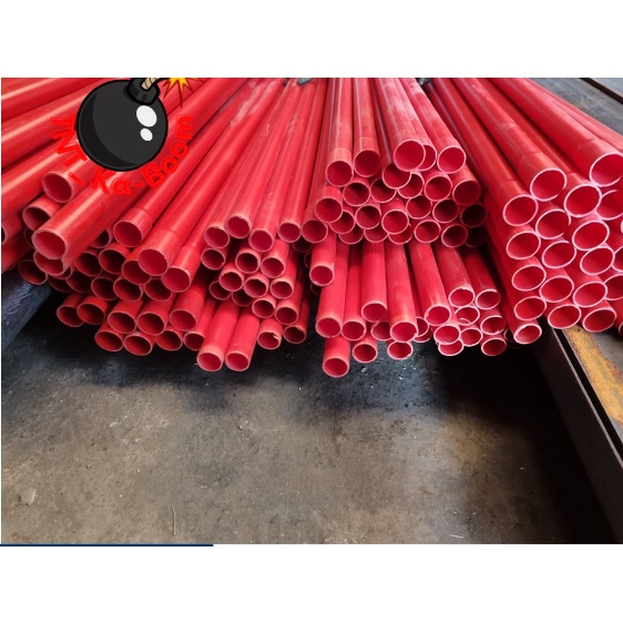 PVC " Orange Pipe 1/2", 3/4" Sold per 93cm, 100cm, 150cm Read