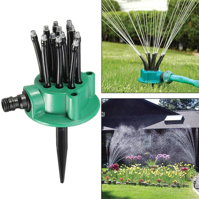 1pc 360 Degree Automatic Sprinkler, Lawn Irrigation Head Set