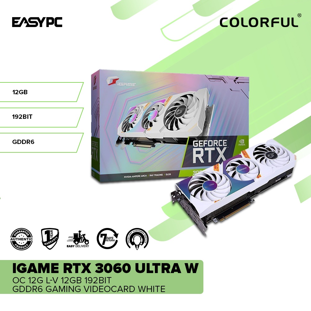EasyPC | Colorful iGame Rtx 3060 Ultra W OC 12G L-V 12GB 192bit