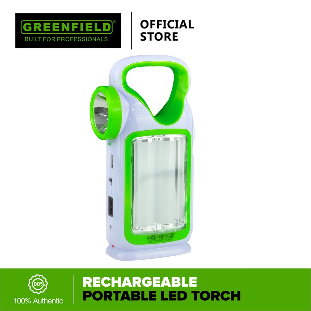 Greenfield Rechargeable LED Torch | Shopee Philippines