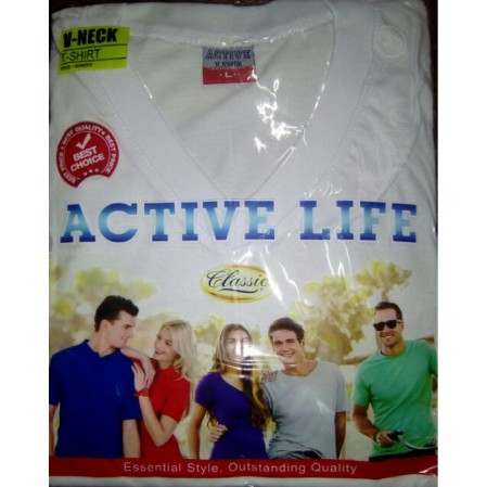 Active Life VNeck Shirt White and Colored - XS to 3XL | Shopee Philippines