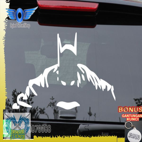 Batman Car Sticker Outline Line art Big Glass Car Decal Sticker Vinyl ...