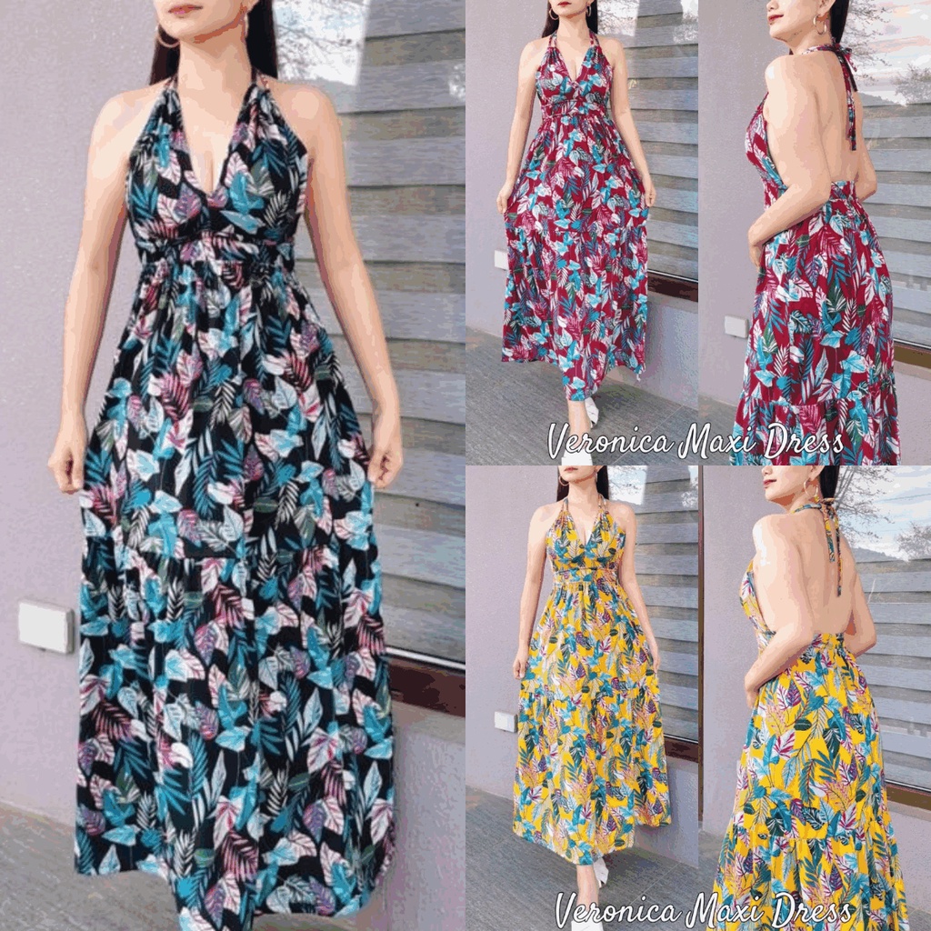 Maternity Open Back Ruffle Hem Ditsy Floral Slip Dress. Code/318