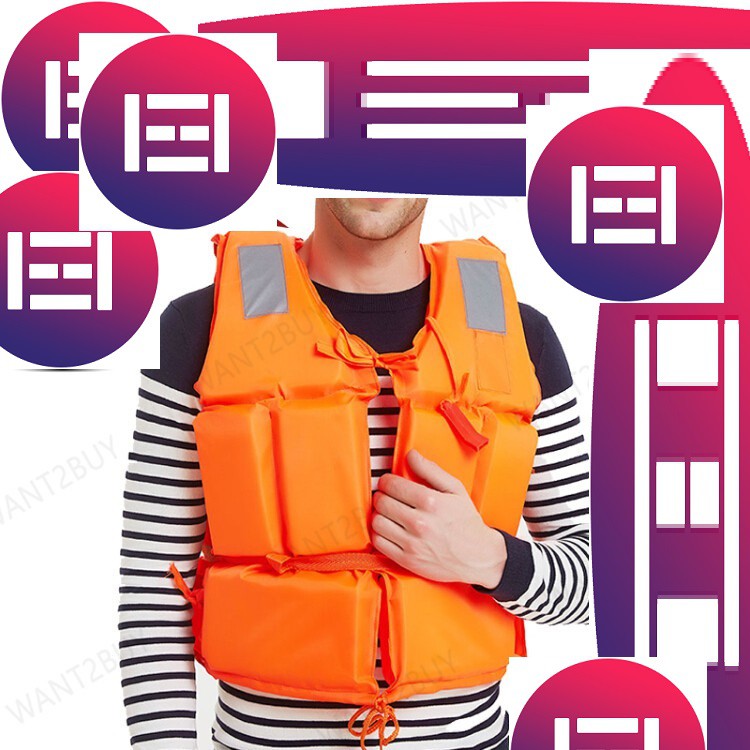 Adult life jacket life jacket rr2ty7a | Shopee Philippines