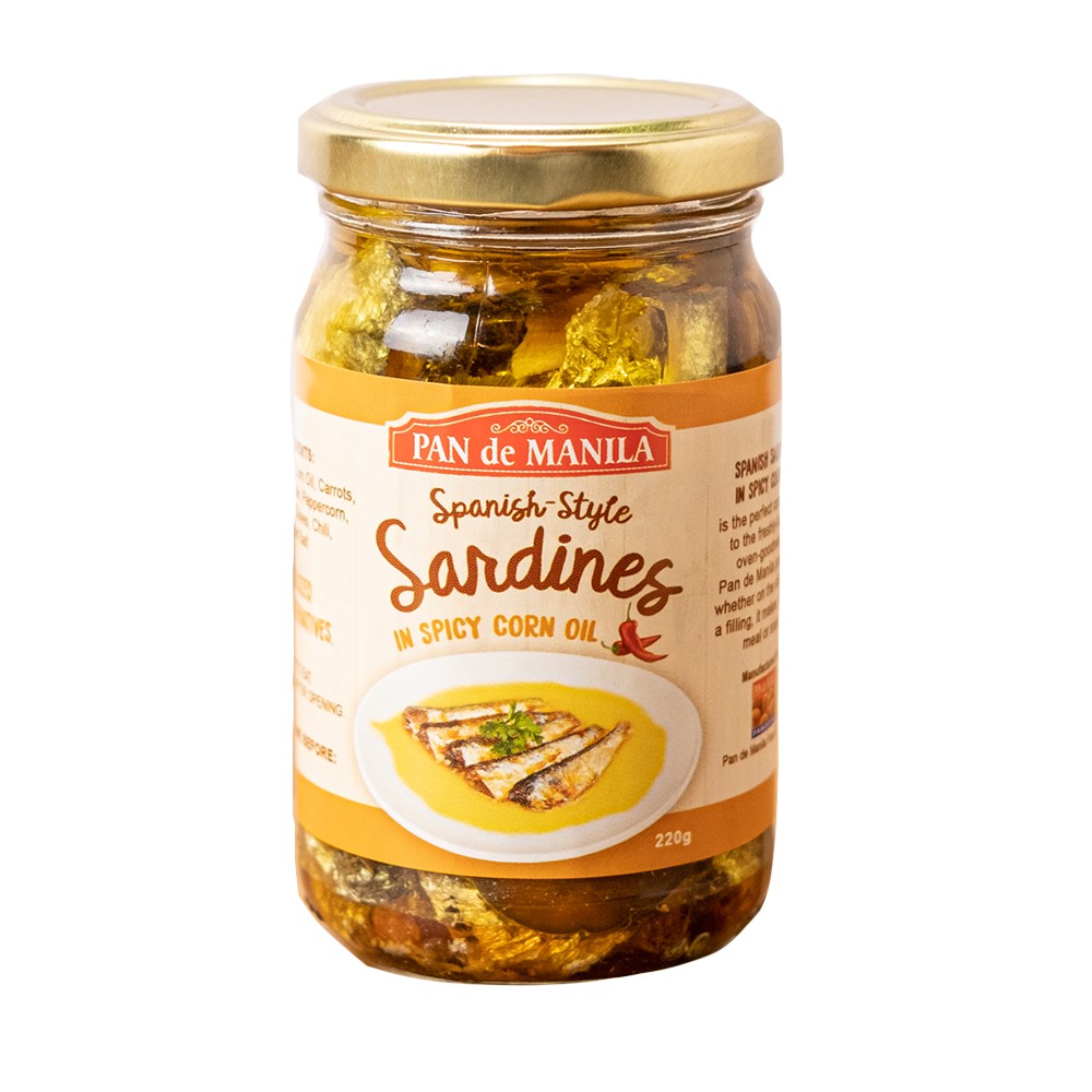 Pan de Manila SpanishStyle Sardines Spicy 220g Shopee Philippines