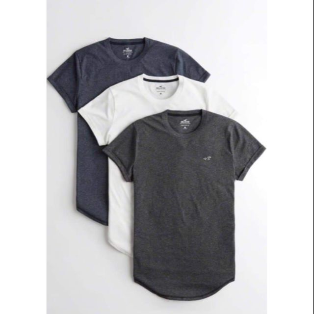 Curved hem tee deals hollister