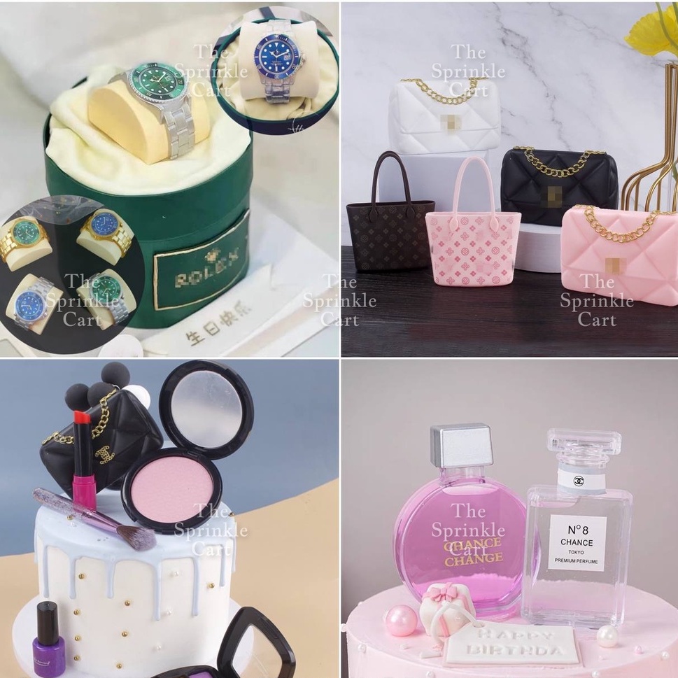 Branded Bag LV Chanel Bag Cake Deco Cake Topper 名牌包包LV包包蛋糕装饰插件