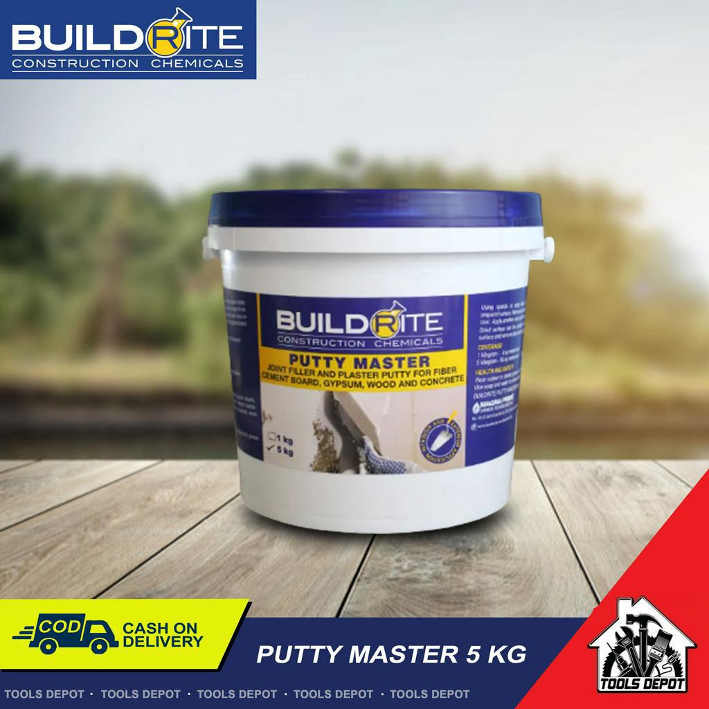 BUILDRITE PUTTY MASTER Joint Filler & Plaster Putty 5KG Shopee Philippines