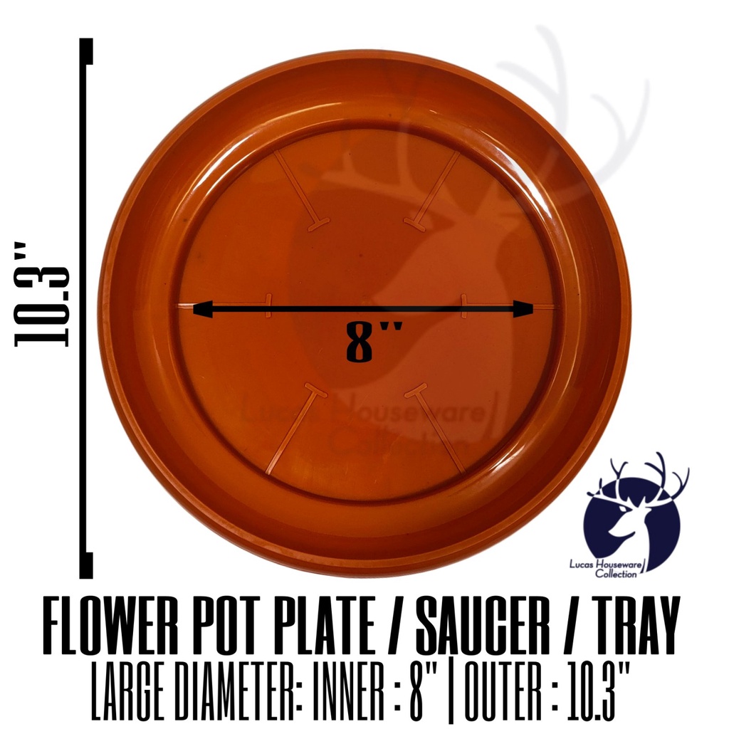 PLANT POT CATCH PLATES / FLOWER POT PLATES / PASO PLATO / TRAY PLASTIC