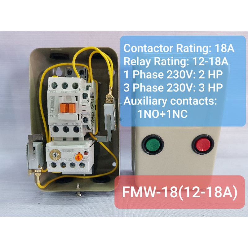 Starter Switch 0.5 HP 1 HP 1.5 HP 2 HP 3 HP 5 HP in Metal