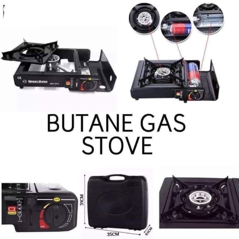 Portable gas stove available butane with black box | Shopee Philippines