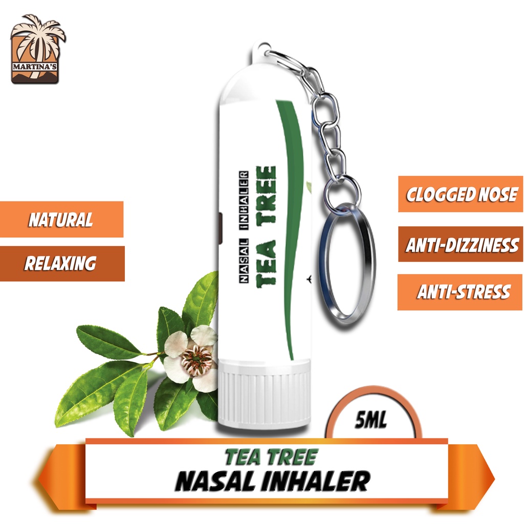 [TEA TREE NASAL INHALER] Martina's Allergic Rhinitis Aromatheraphy Anti ...