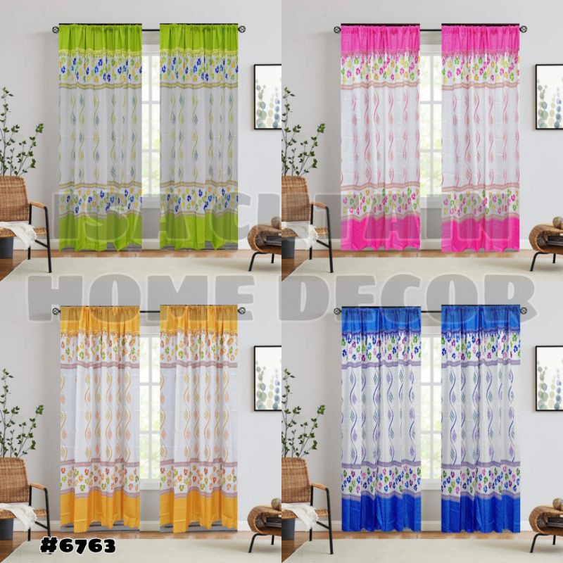 Sheering Curtain Good Quality Simple Curtain Without Ring Kurtina ...